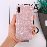 Wholesale iPhone Xs / X IMD Dream Marble Fashion Case (Rainbow White)